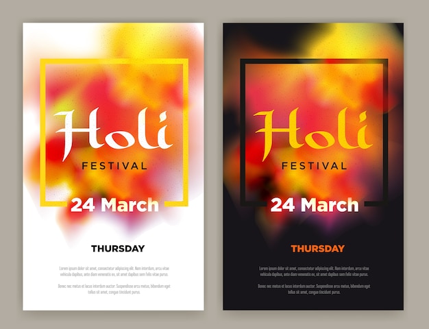 インドの祭典holi poster