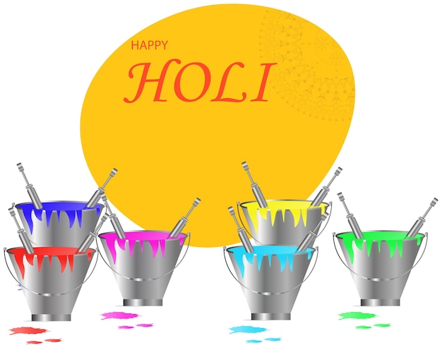 Indian festival holi vector illustration