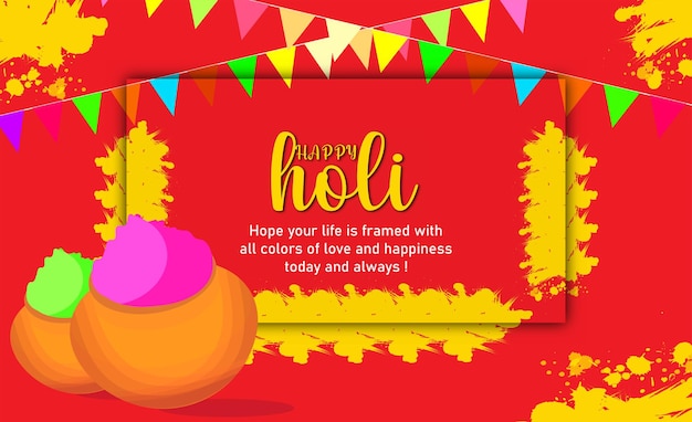 Indian festival holi vector illustration