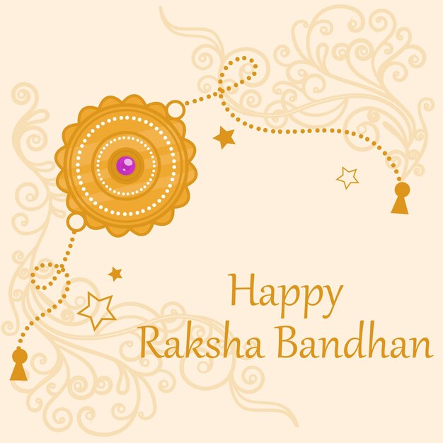 Vector indian festival raksha bandhan card background