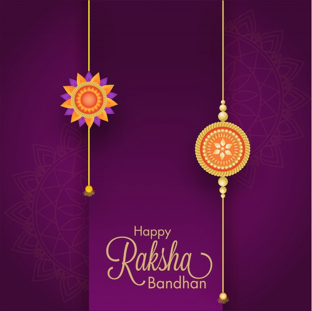 인도 축제 Raksha Bandhan 개념.