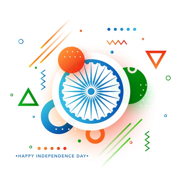 Vector indian flag colors background for independence day.