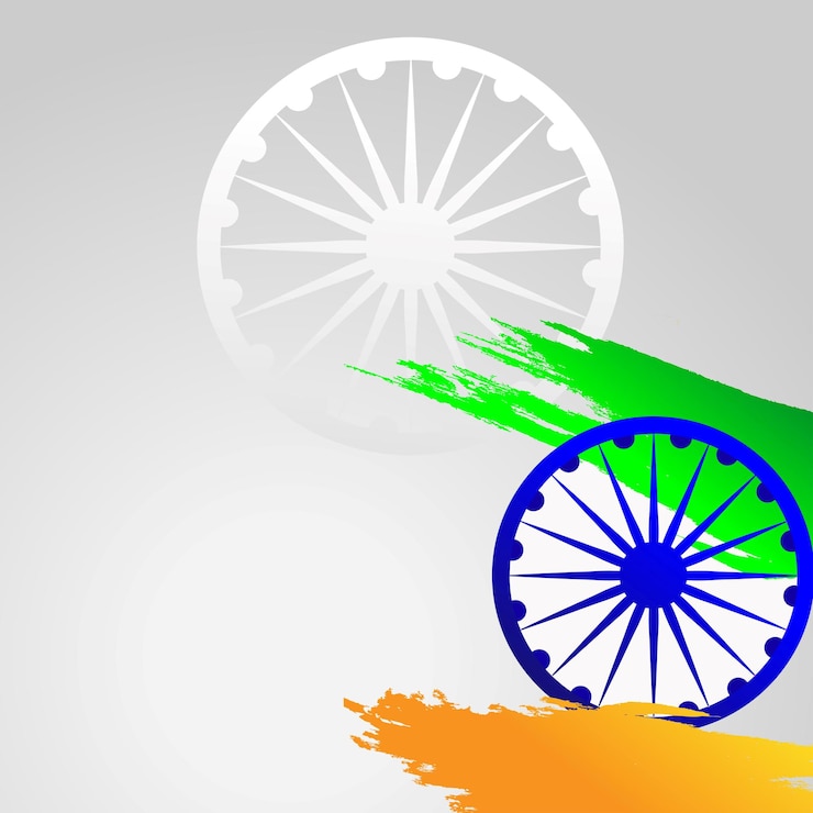 Vector indian flag design background for independence day celebration