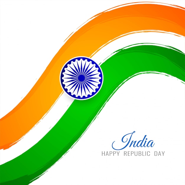 Vector indian flag theme elegant decorative background