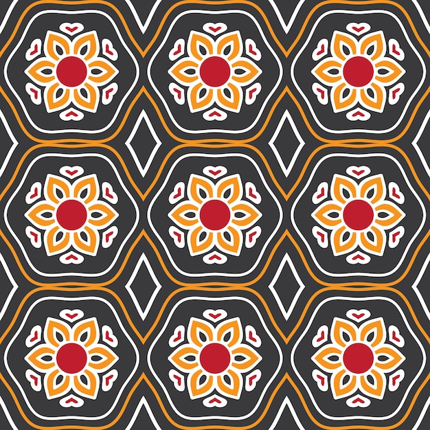 Indian floral seamless pattern background