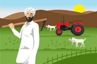 indian farmer vectors