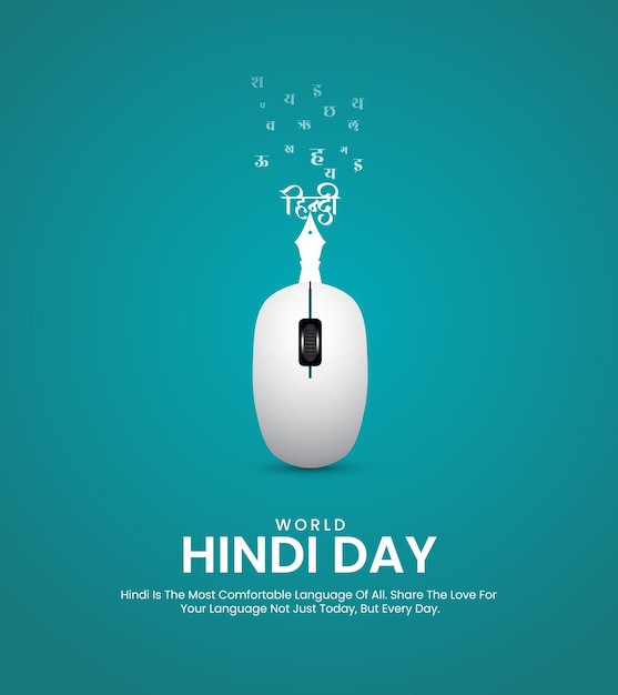 Indian Hindi Diwas Creatieve Hindi Diwas advertenties op sociale media