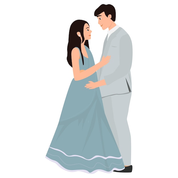 Indian hindu wedding couple outfit