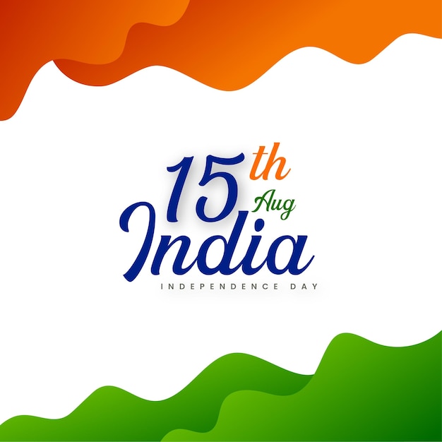 Indian independence day 15 august national poster social media poster banner free vector