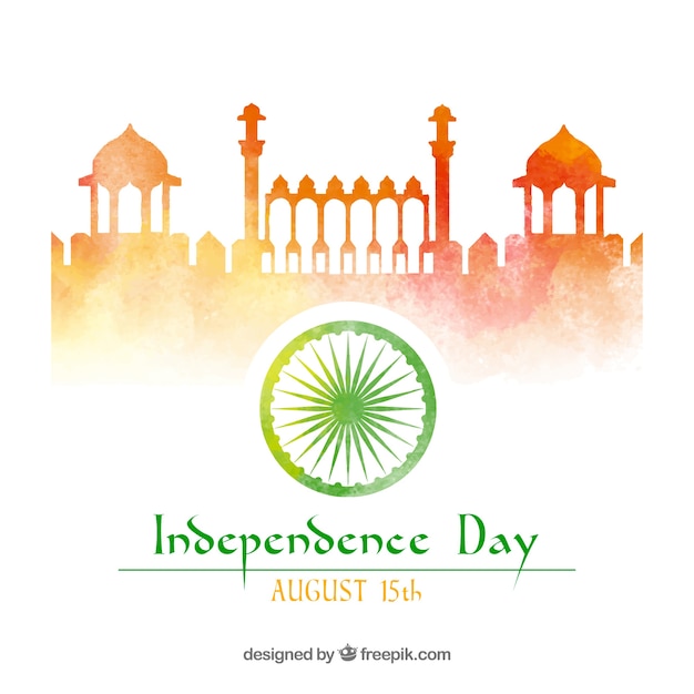 Vector indian independence day background