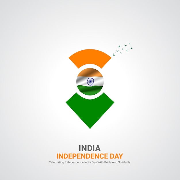 Indian Independence DayIndian Independence Day creative ads design social media post vector 3D illustration