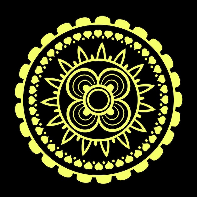 indian and islamic mandala pattern design