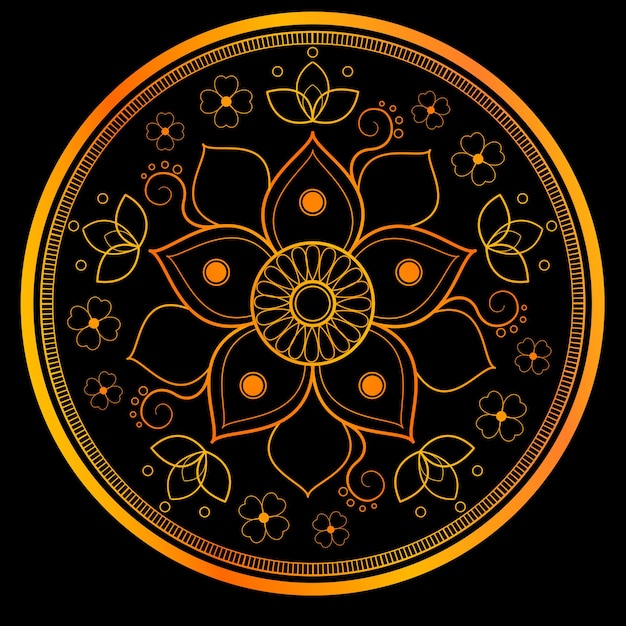 Vector indian mandala design