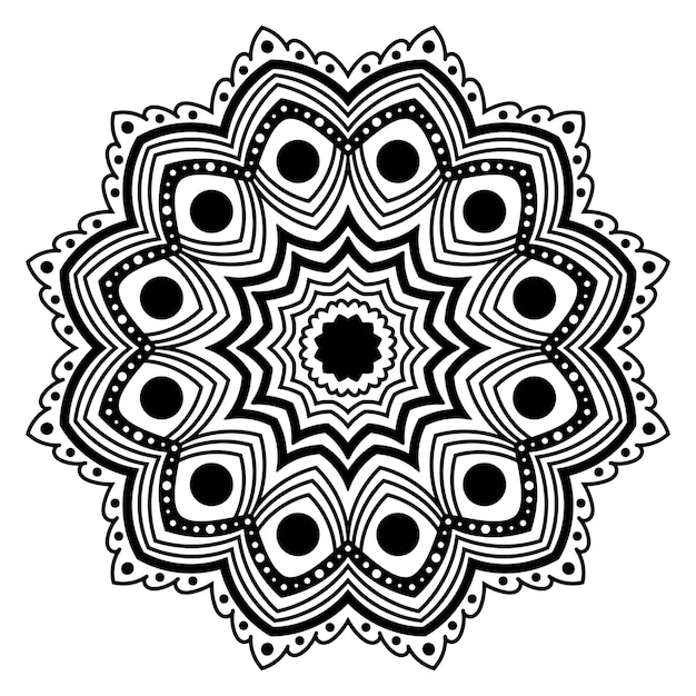 Indian mandala flower