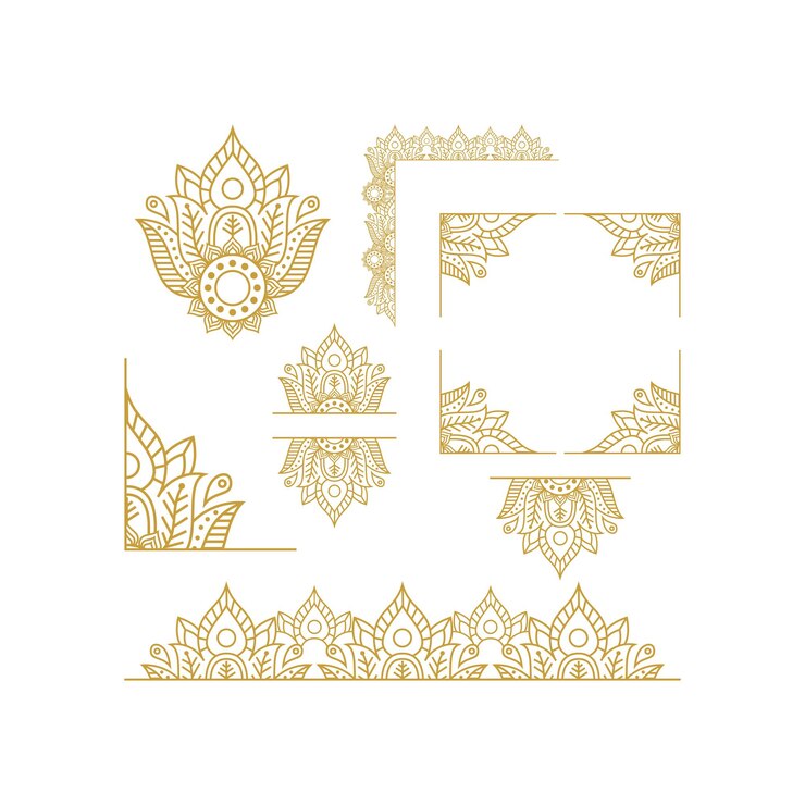 वेक्टर indian ornament vector design collection