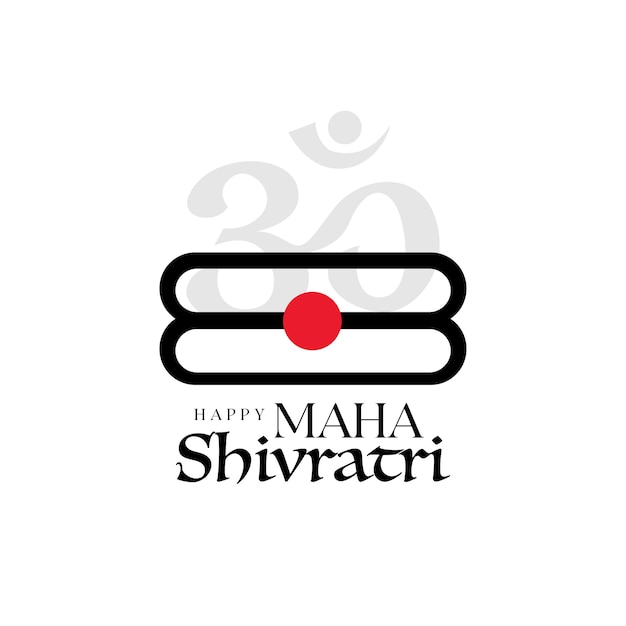 Indian Religious Festival Happy Maha Shivratri