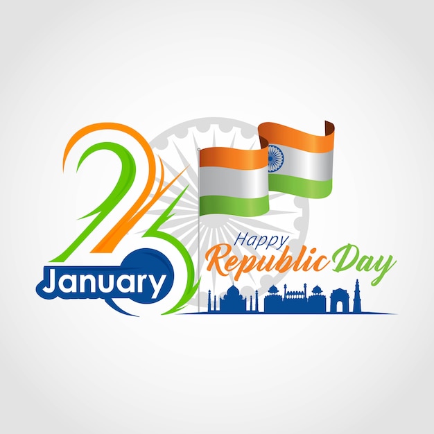 Vector indian republic day 26 january