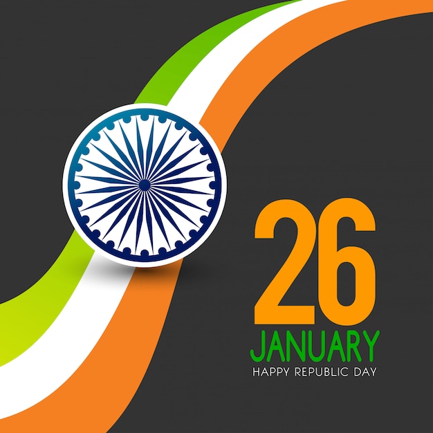 Indian republic day 26th january background