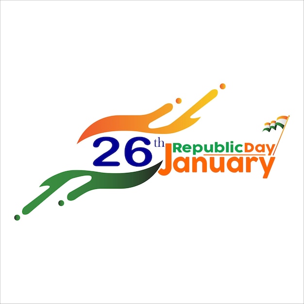 Vettore giorno della repubblica indiana 26 gennaio