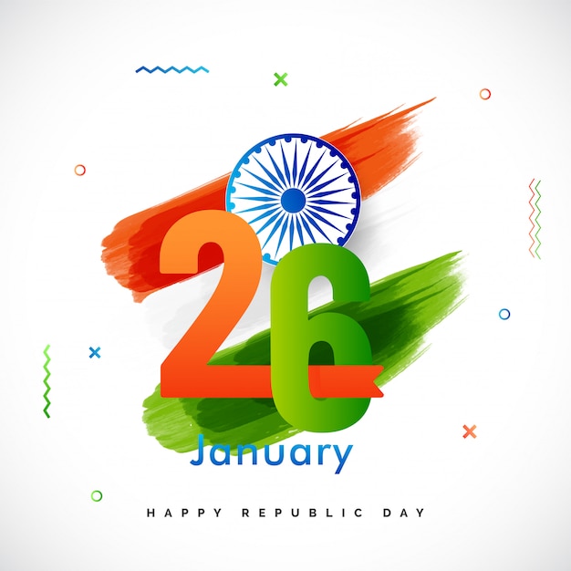 Vector indian republic day background.