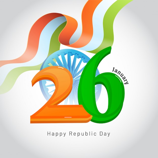 Vector indian republic day background.