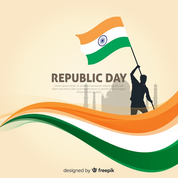 Vector indian republic day background