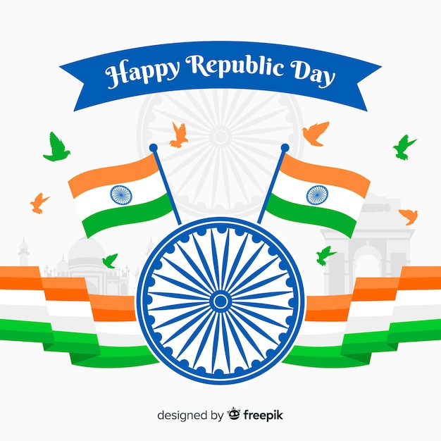 Vector indian republic day background