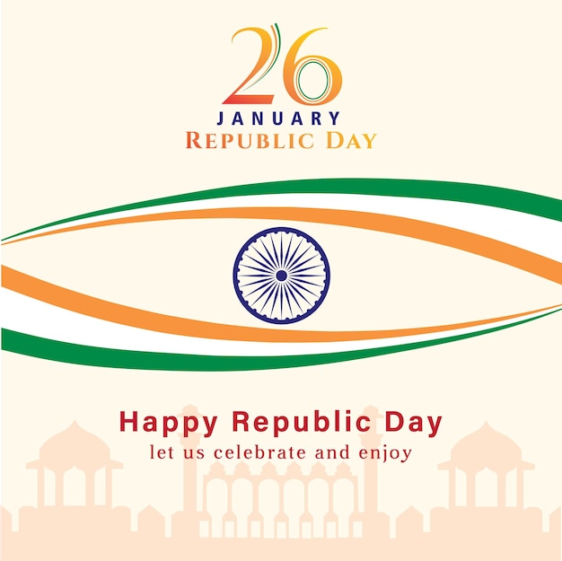 Vector indian republic day illustration