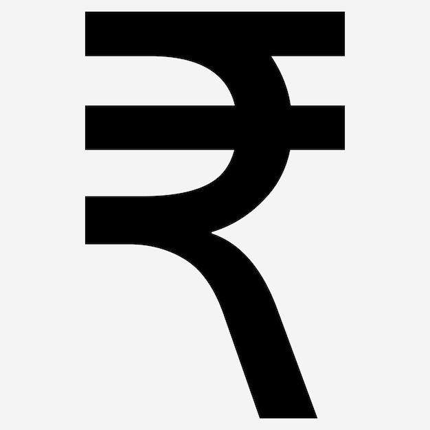 Indian rupee currency symbol icon