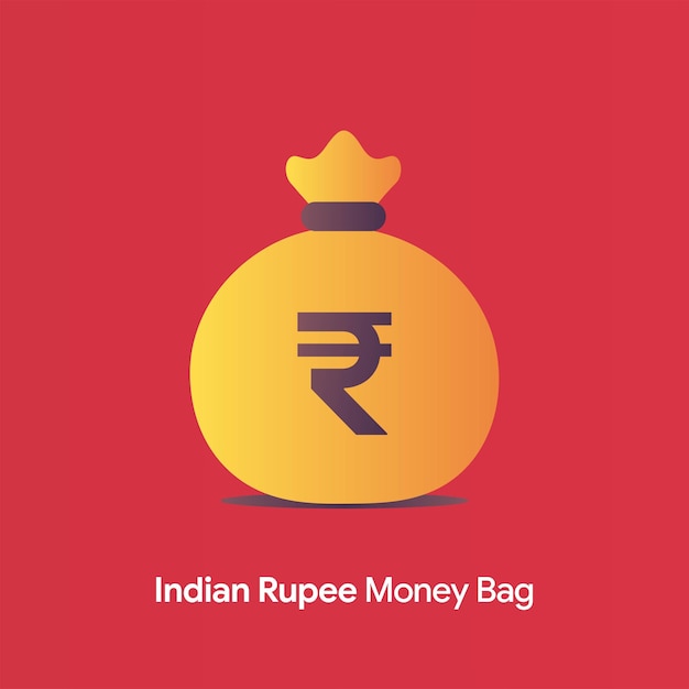 Vector indian rupee vector yellow