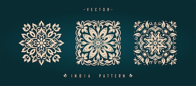 Indian traditional pattern Asian pattern