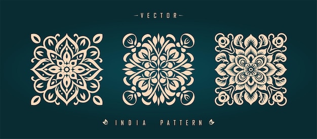 Indian traditional pattern Asian pattern