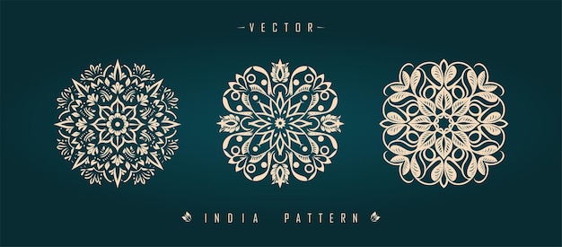 Indian traditional pattern Asian pattern