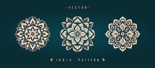 Indian traditional pattern Asian pattern