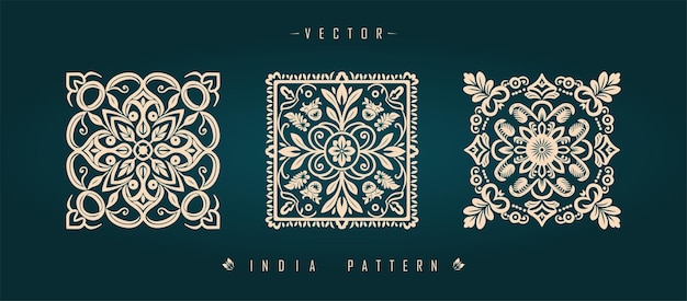 Indian traditional pattern Asian pattern