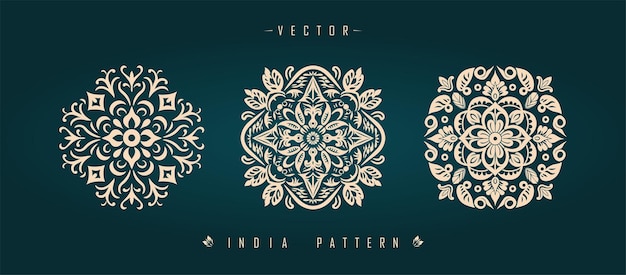 Indian traditional pattern Asian pattern