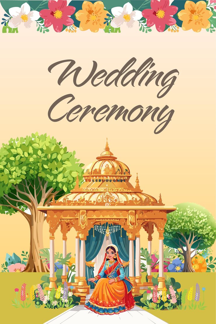 वेक्टर indian wedding ceremony