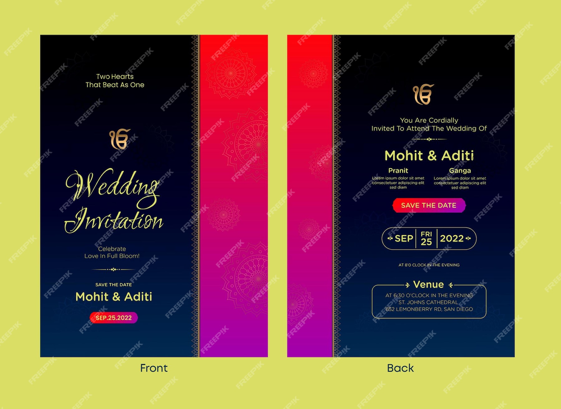 premium-vector-indian-wedding-invitation-card-template-design