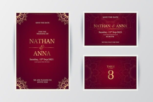 Indian wedding stationery