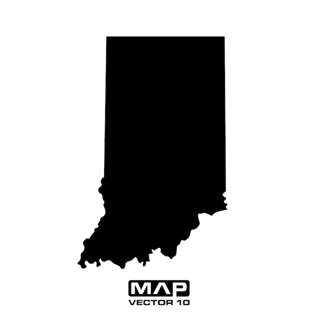 indiana map vector elements indiana map vector illustration indiana map vector template