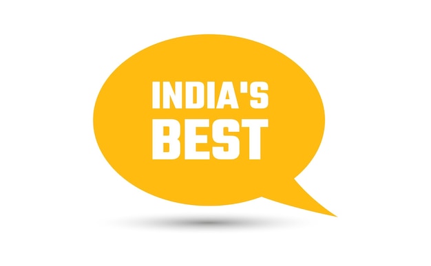 indias best speech bubble vector illustratie communicatie spraak bubble met indias best tekst