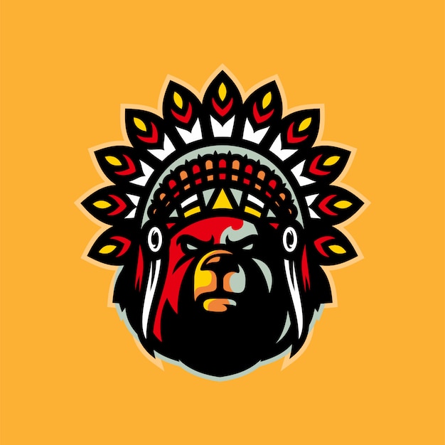 Vector indiase beer esports logo mascotte vectorillustratie