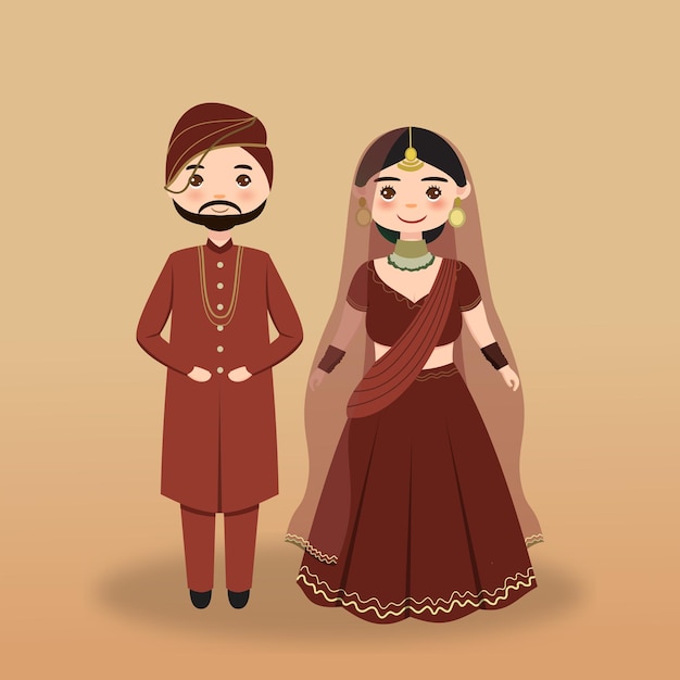 Indiase bruiloft karakter