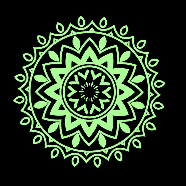 Indiase en islamitische mandala-patroonontwerp