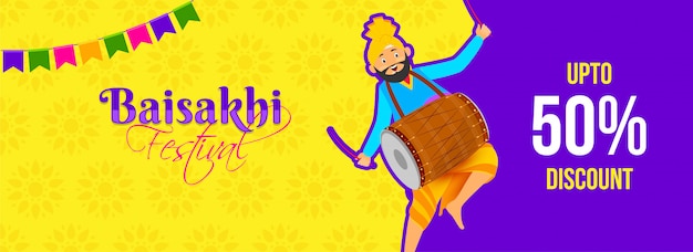 Indiase festival baisakhi concept.