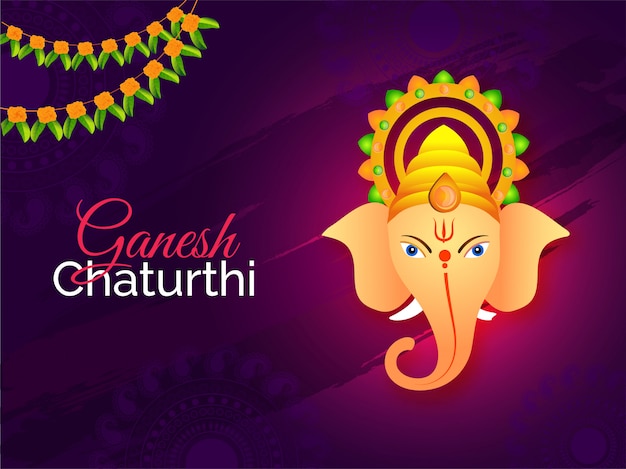 Indiase festival Ganesh Chaturthi achtergrond.