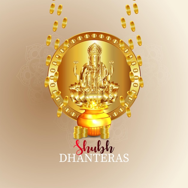 Indiase festival gelukkige dhanteras achtergrond