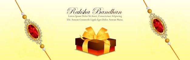 Indiase festival happy raksha bandhan viering banner