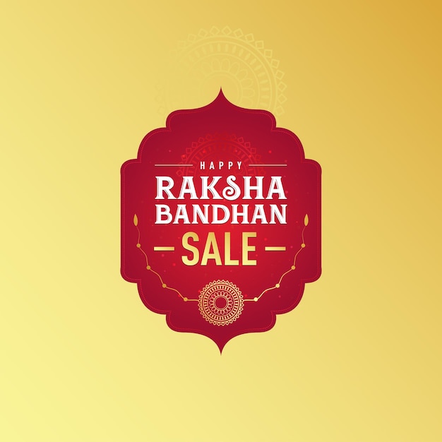 Indiase festival van Raksha Bandhan viering verkoop logo eenheid.