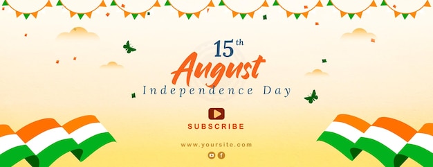 Indiase gelukkige onafhankelijkheidsdag licht crèmekleurig achtergrondontwerp
